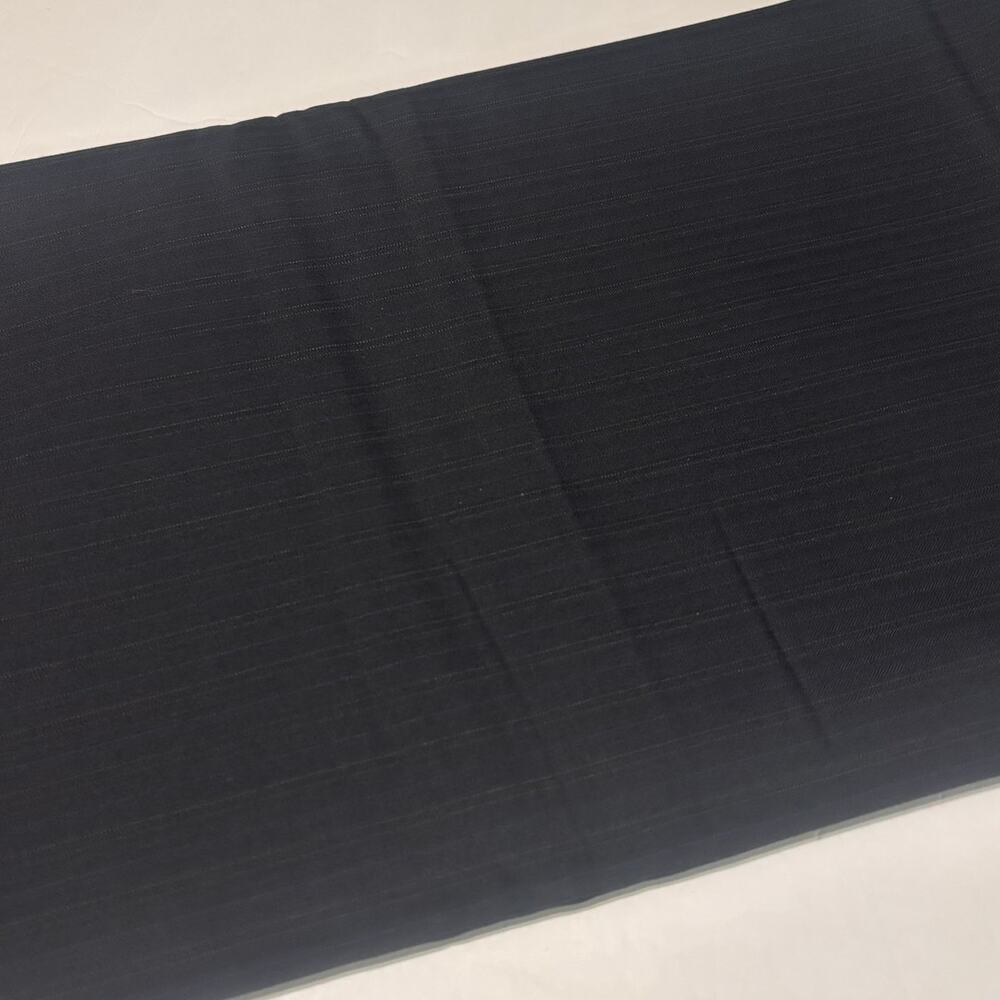 Brown Blue Pinstripe Shirting Fabric 60" Wide 3 Yards Apparel Sewing Material